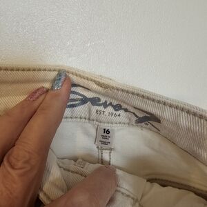 Seven For All Mankind Beige Jeans Size 16
